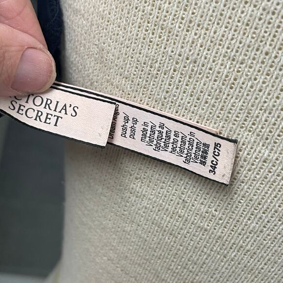 Victoria's Secret Floral Push Up Bra Size 34C Back Close Colorful - Picture 4 of 4